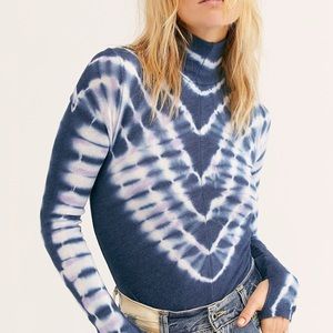 We The Free Psychedelic Turtleneck Top